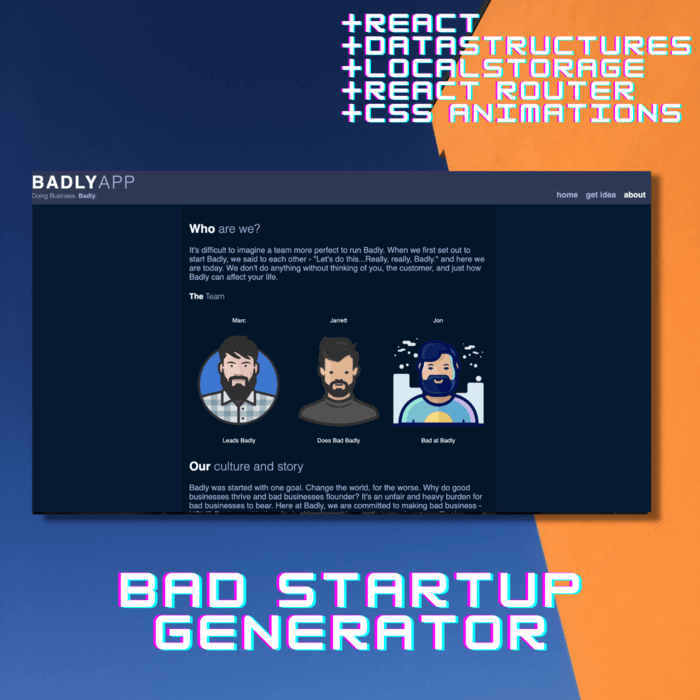 Badly